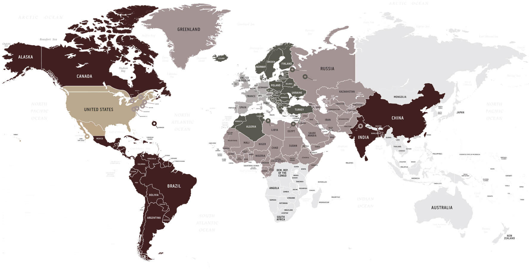europe zone map