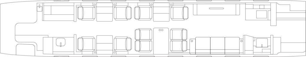 G650 Cabin Diagram