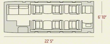 Legacy 450 Cabin Layout