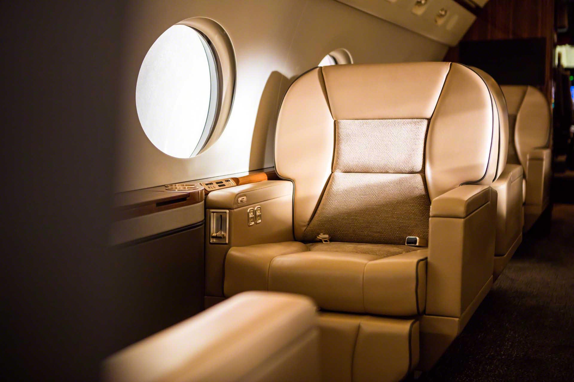 Iconic Oval Windows - Gulfstream G450 LXi Walnut