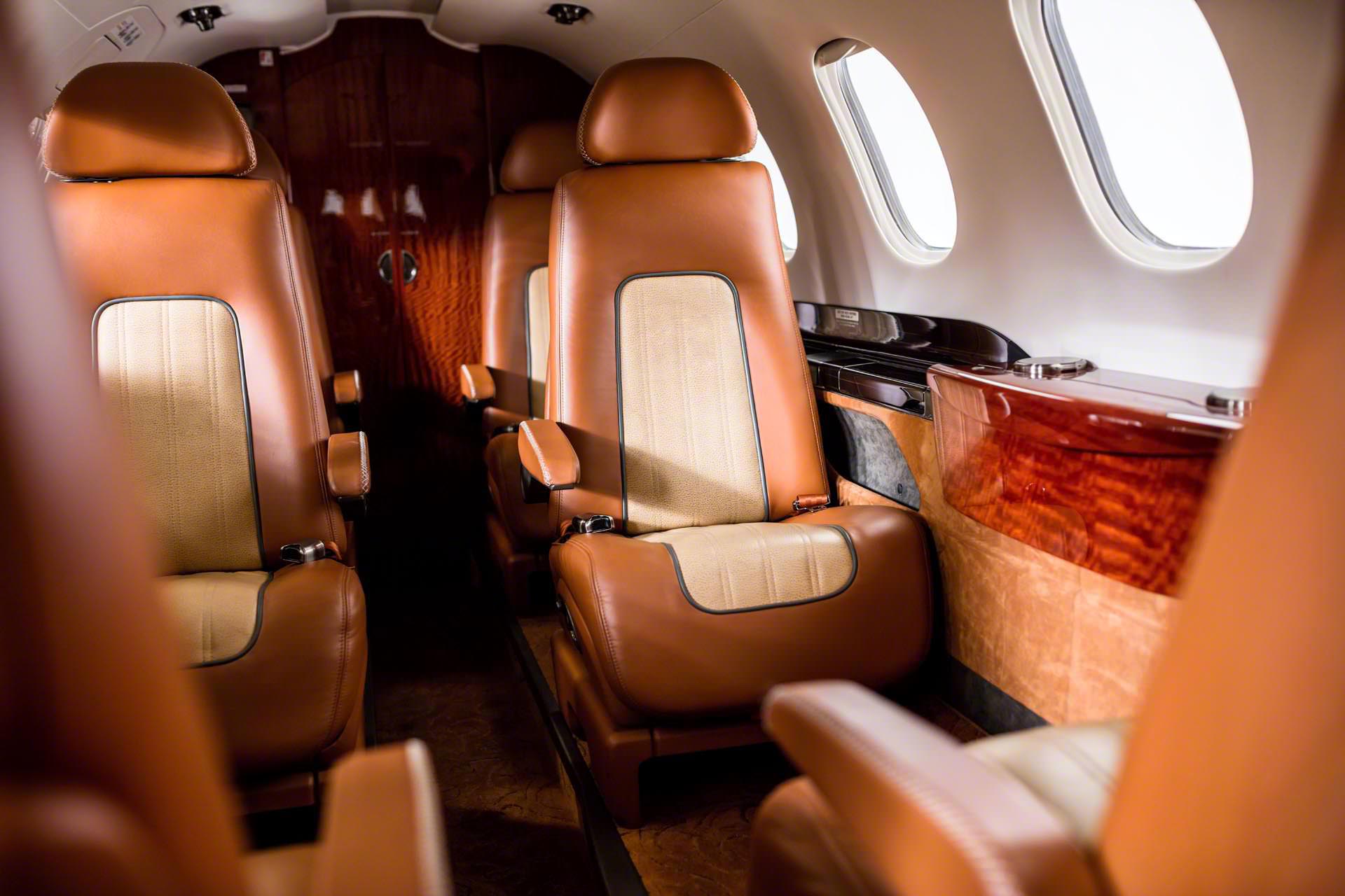 Interior View - Phenom 300 LXi Cognac