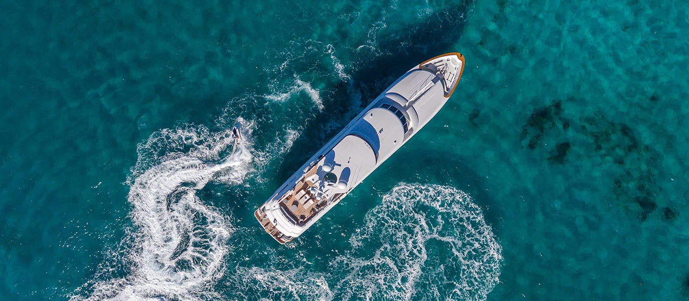 Ocean Reef Event Yacht Overhead View