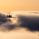 Aerial image of a Gulfstream G650. Image is for download.