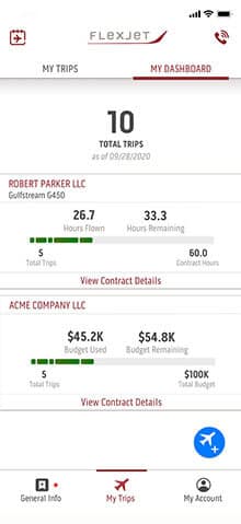 Account Management | Flexjet App