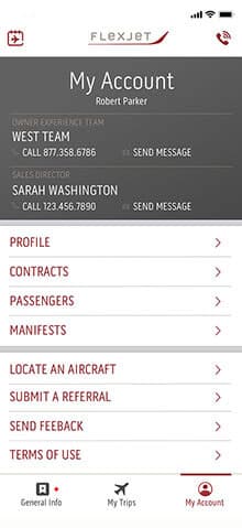 Tap To Call | Flexjet App